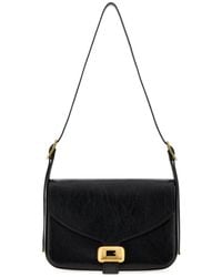 Balenciaga - Black Leather Medium Clicca Shoulder Bag - Lyst