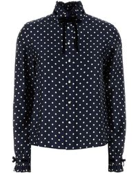 Valentino Garavani - Printed Satin Shirt - Lyst