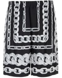 Versace - Silk Shorts - Lyst