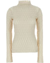 Camilla & Marc - Ivory Stretch Polyester Sissil Top - Lyst