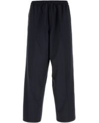 Umit Benan - Pantalone in lana blu notte - Lyst