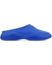 Prada Electric Rubber Slippers - Blue