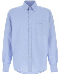 Valentino Garavani - Powder Blue Oxford Shirt - Lyst