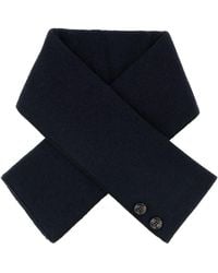 Moorer - Navy Blue Cashmere Scarf - Lyst