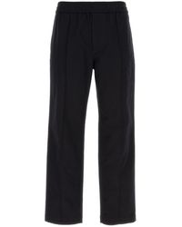 Valentino Garavani - Midnight Blue Stretch Cotton Pant - Lyst