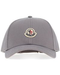 Moncler - Lilac Cotton Baseball Cap - Lyst