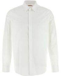 Valentino Garavani - Camicia in popeline bianco - Lyst