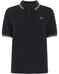 Fred Perry Navy Blue Piquet Polo Shirt