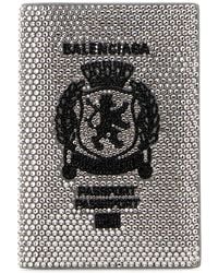 Balenciaga - Embellished Leather Passport Holder - Lyst