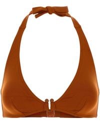 Eres - Orange Stretch Nylon Noctambule Bikini Top - Lyst