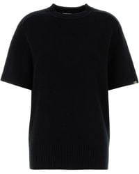 Extreme Cashmere - Black Stretch Cashmere Blend Scott Sweater - Lyst