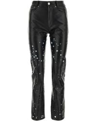 DURAZZI MILANO - Black Leather Pant - Lyst