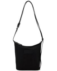 MM6 by Maison Margiela - Black Fabric Numeric Vertical Crossbody Bag - Lyst