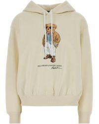 Polo Ralph Lauren - Cream Cotton Blend Sweatshirt - Lyst