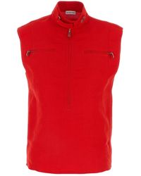 Burberry - Burberry Red Canvas Vest - Lyst