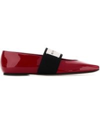 Givenchy - Leather Squared Ballerinas - Lyst