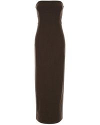 Loulou de Saison - Brown Stretch Wool Shilo Dress - Lyst