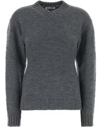 Jil Sander - Grey Wool Sweater - Lyst