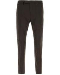 PT Torino - Dark Brown Stretch Wool Pant - Lyst