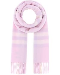 Burberry - Sciarpa in cashmere ricamato - Lyst