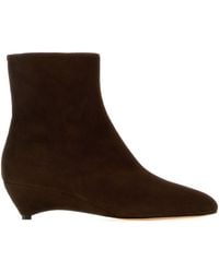 Jil Sander - Suede Ankle Boots - Lyst
