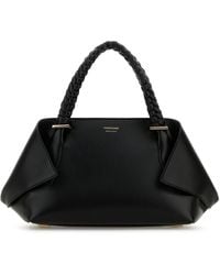 Ferragamo - Borsa a mano media in pelle nera - Lyst