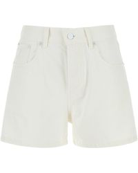 Lois - Shorts Sandra in denim bianco - Lyst