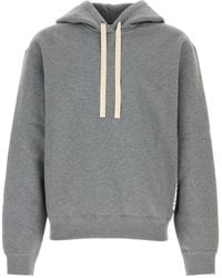 Jil Sander - Grey Cotton Sweatshirt - Lyst