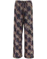 Dries Van Noten - Embellished Viscose Puvis Wide-Leg Pant - Lyst