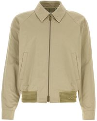 Burberry - Giubbino in cotone kaki - Lyst