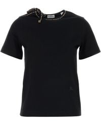 Burberry - Cotton T-Shirt - Lyst