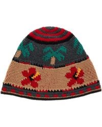 Alanui - Embroidered Wool Hibiscus Hat - Lyst