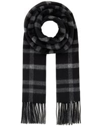 Saint Laurent - Sciarpa in misto seta ricamata - Lyst