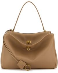 Balenciaga - Beige Leather Medium Rodeo Handbag - Lyst
