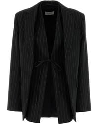 Sportmax - Embroidered Wool Blend Divina Blazer - Lyst