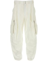 Mordecai - Pantalone cargo in cotone bianco - Lyst
