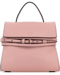 Moschino - Borsa a mano Tie Me piccola in nappa rosa - Lyst