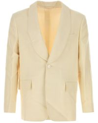 Bode - Giacca in misto viscosa crema - Lyst