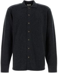 LeKasha - Midnight Blue Cashmere Minsk Shirt - Lyst