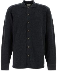 LeKasha - Midnight Blue Cashmere Minsk Shirt - Lyst