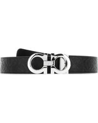 Ferragamo - Salvatore Leather Reversible Belt - Lyst
