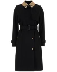 Burberry - Shirt Collar Trench Coat - Lyst
