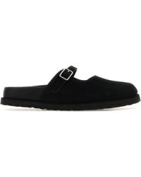 BIRKENSTOCK 1774 X BECOMES BERLIN - Black Suede Maria Cazador Slippers - Lyst