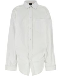 Balenciaga - Camicia Asimmetrica Oversize - Lyst