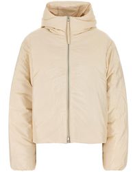 Jil Sander - Cream Nylon Blend Down Jacket - Lyst