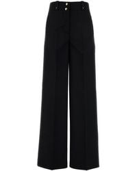 Moncler - Black Polyester Blend Palazzo Pant - Lyst