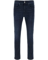 PT Torino - Dark Blue Stretch Denim Jeans - Lyst