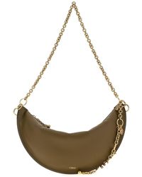 Chloé - Borsa a spalla Chloè Icons in nappa verde militare - Lyst