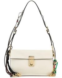 Prada - Borsa a spalla Soft Sound piccola in pelle bianca - Lyst
