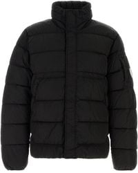 C.P. Company - Black Nylon Down Jacket - Lyst